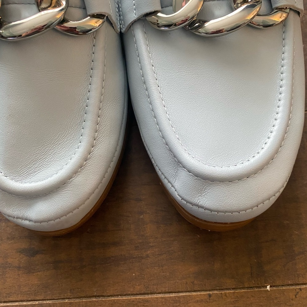 Blonde Bryce blue loafers - Picture 9 of 13